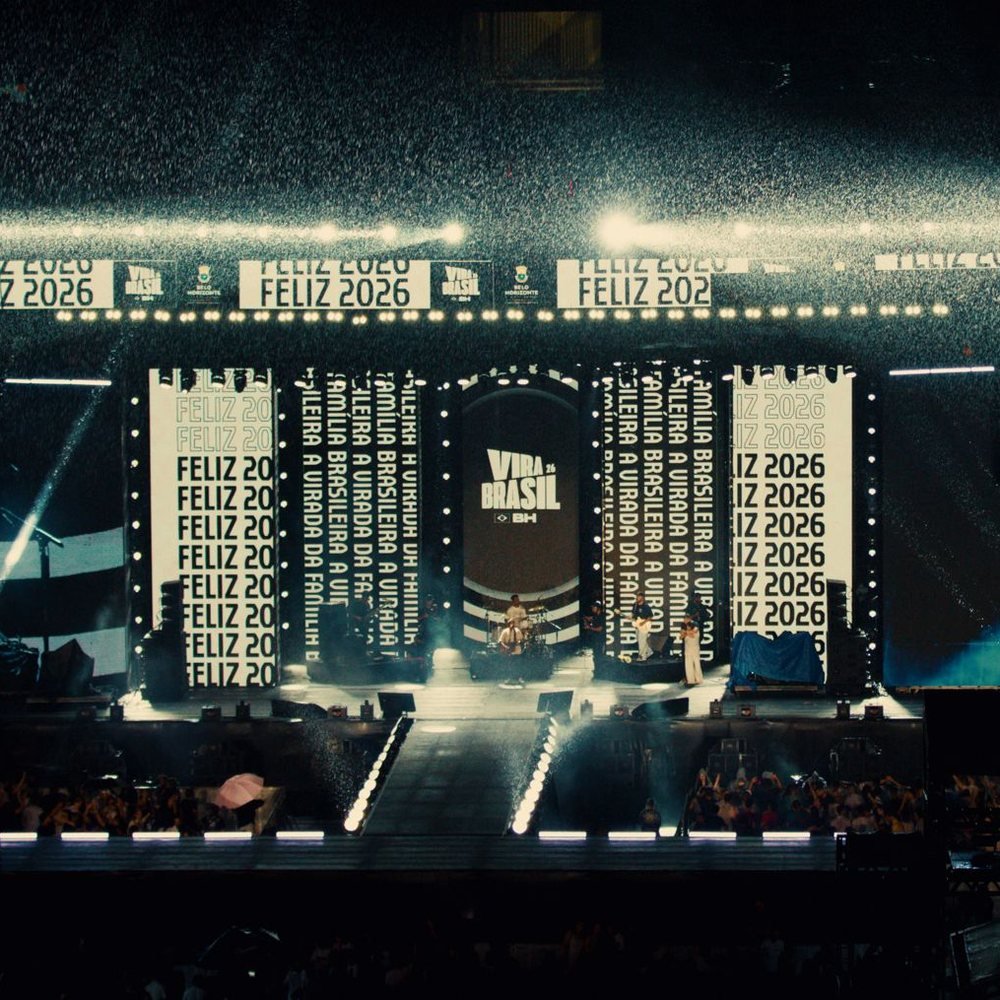 Palco da Arena MRV, em Belo Horizonte, na virada de 2025